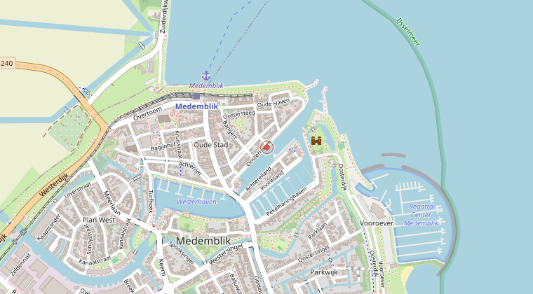 Kaart van de omgeving van de melding