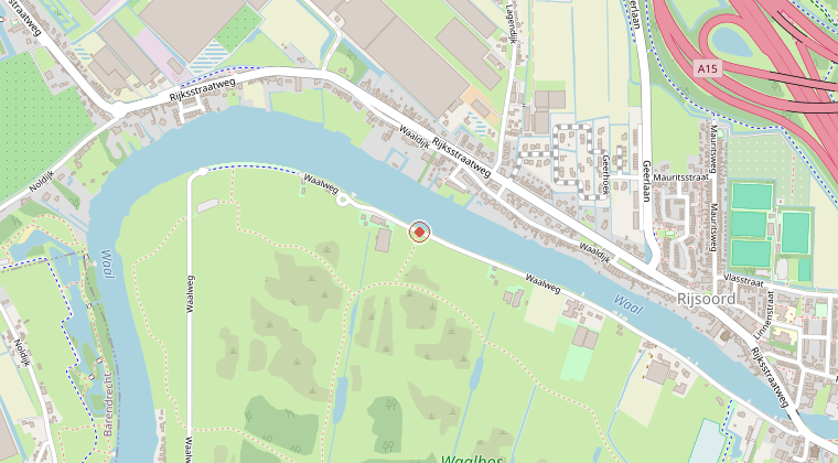 Kaart van de omgeving van de melding