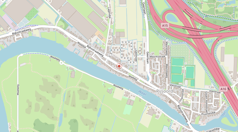 Kaart van de omgeving van de melding
