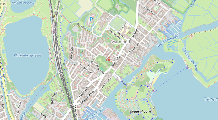Kaart van de omgeving van de melding