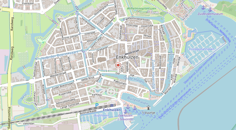 Kaart van de omgeving van de melding