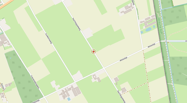 Kaart van de omgeving van de melding