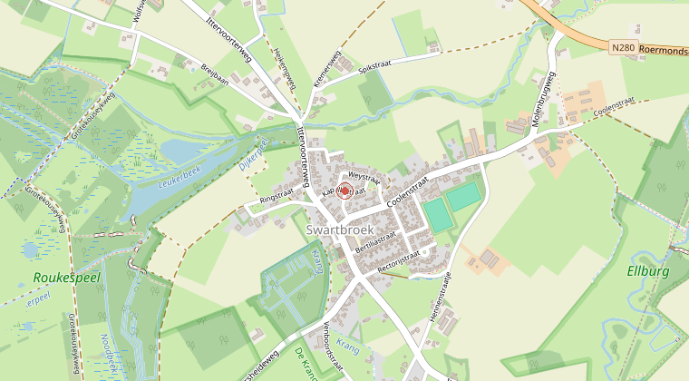 Kaart van de omgeving van de melding