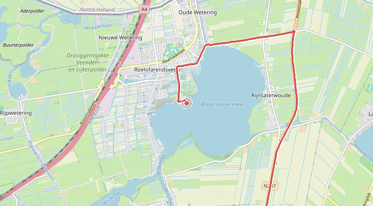 Kaart van de omgeving van de melding