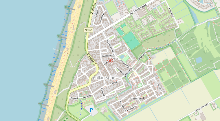 Kaart van de omgeving van de melding