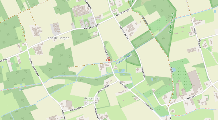 Kaart van de omgeving van de melding