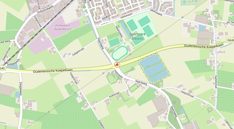 Kaart van de omgeving van de melding