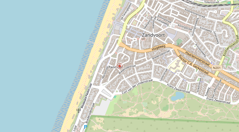 Kaart van de omgeving van de melding