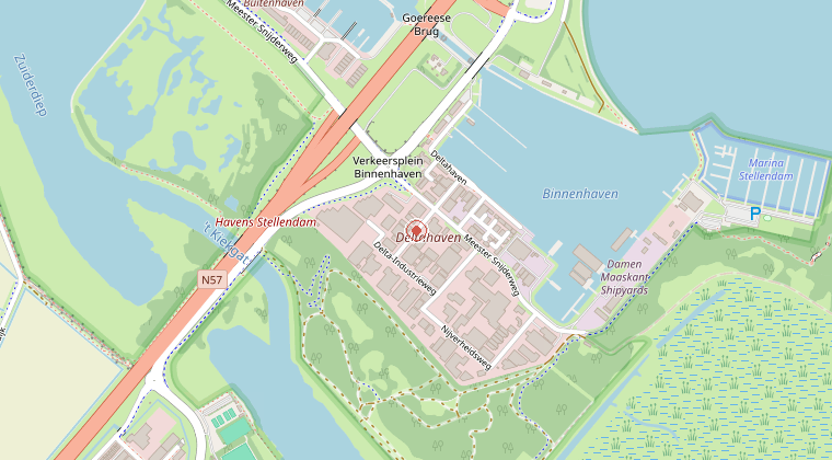 Kaart van de omgeving van de melding