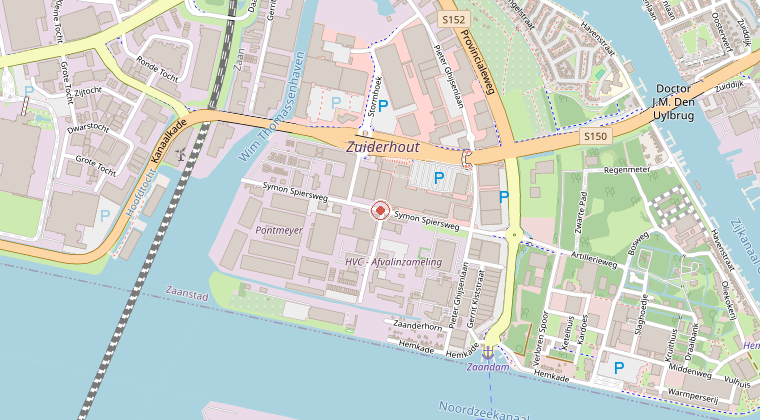 Kaart van de omgeving van de melding