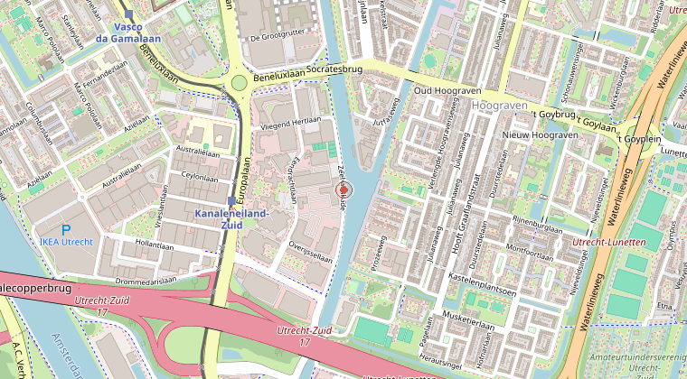 Kaart van de omgeving van de melding