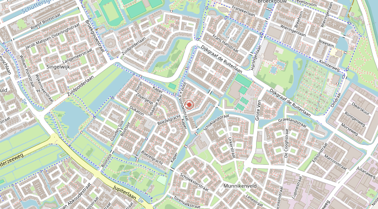 Kaart van de omgeving van de melding