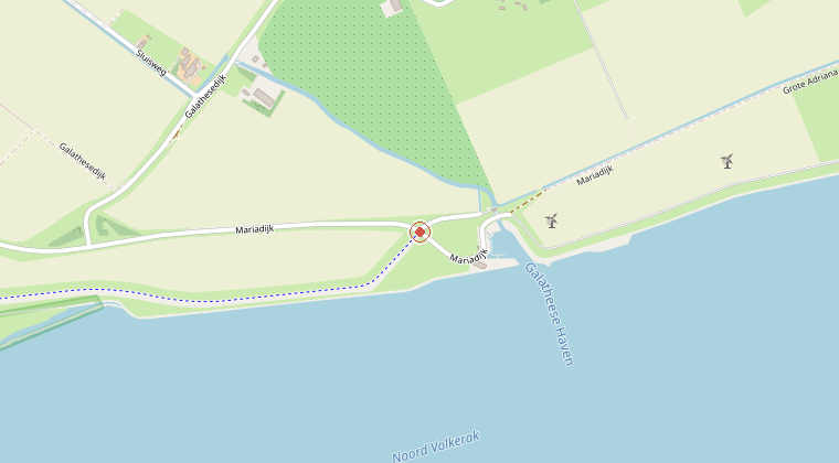 Kaart van de omgeving van de melding