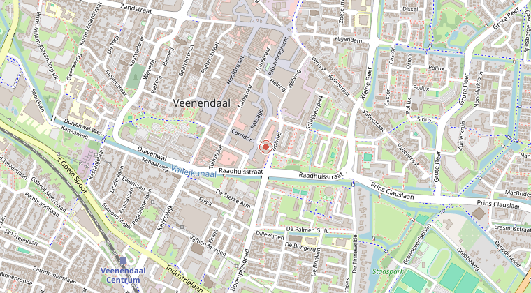 Kaart van de omgeving van de melding