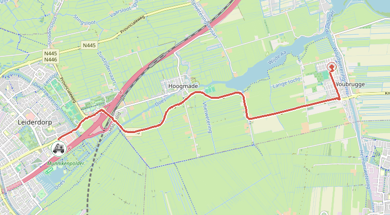 Kaart van de omgeving van de melding