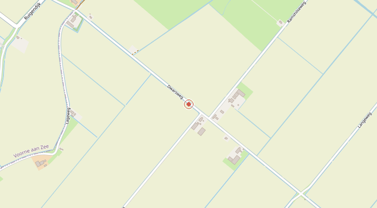 Kaart van de omgeving van de melding