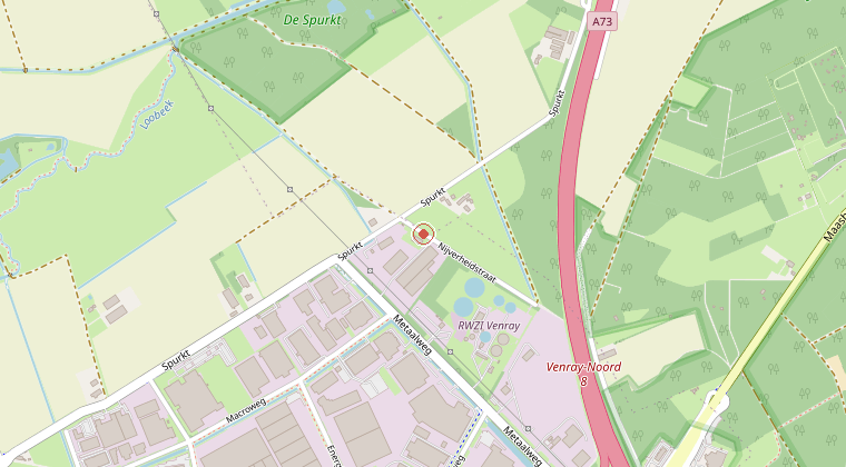 Kaart van de omgeving van de melding