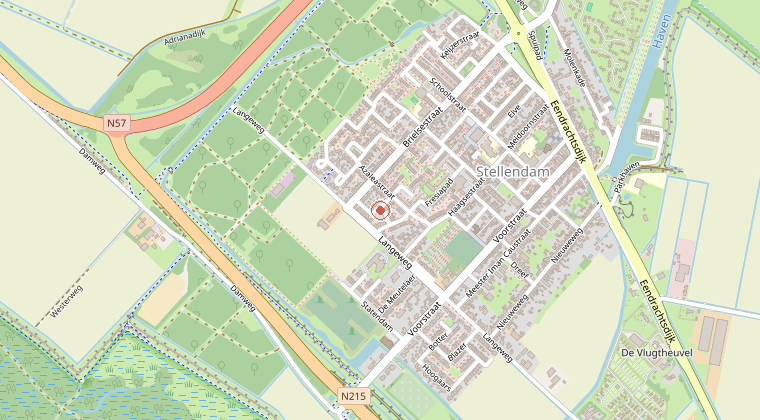 Kaart van de omgeving van de melding