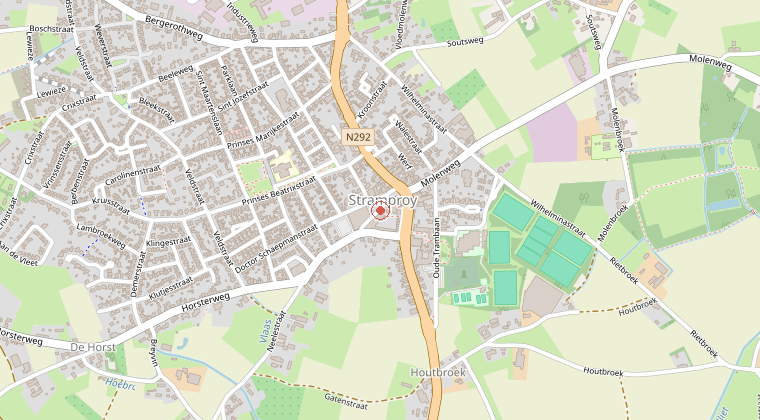 Kaart van de omgeving van de melding