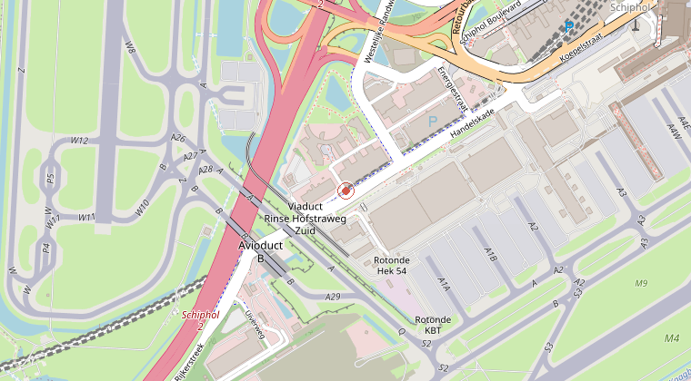 Kaart van de omgeving van de melding