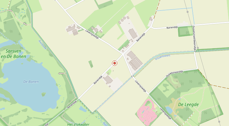 Kaart van de omgeving van de melding
