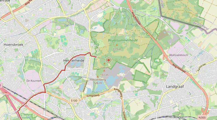 Kaart van de omgeving van de melding