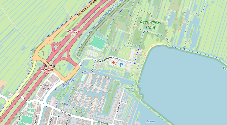 Kaart van de omgeving van de melding
