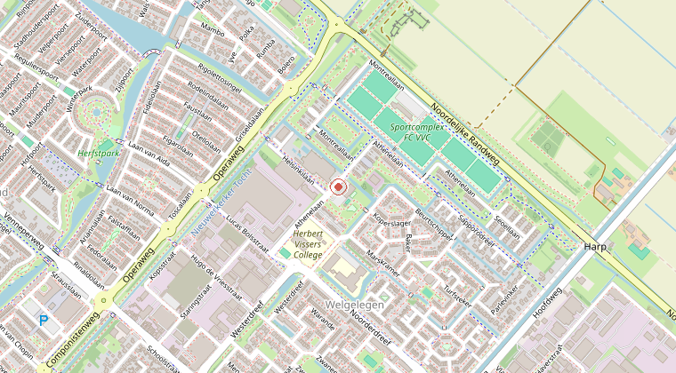 Kaart van de omgeving van de melding