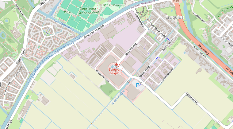Kaart van de omgeving van de melding