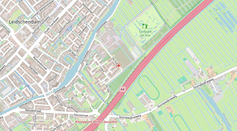 Kaart van de omgeving van de melding