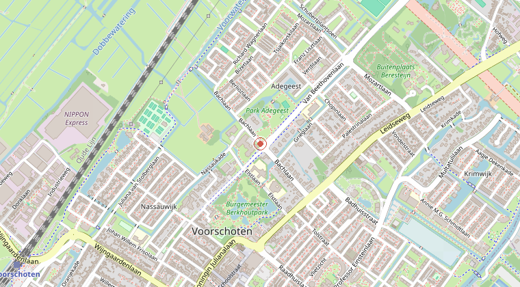 Kaart van de omgeving van de melding