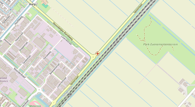 Kaart van de omgeving van de melding