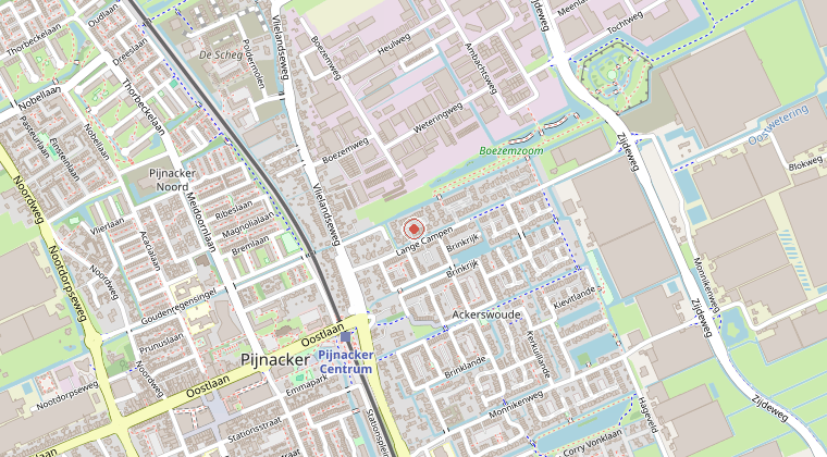 Kaart van de omgeving van de melding