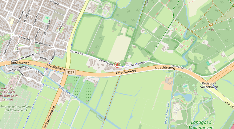 Kaart van de omgeving van de melding