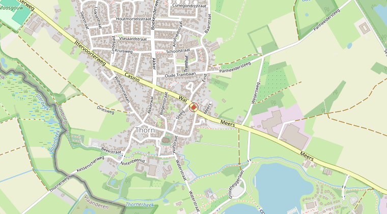 Kaart van de omgeving van de melding