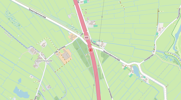 Kaart van de omgeving van de melding