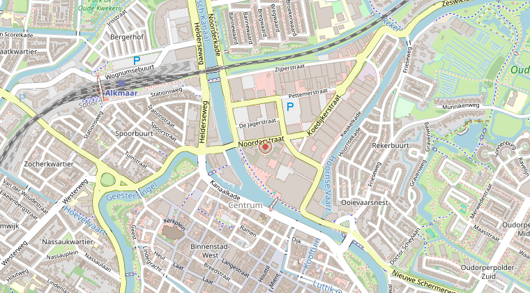 Kaart van de omgeving van de melding