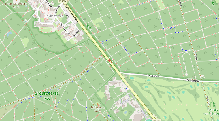 Kaart van de omgeving van de melding