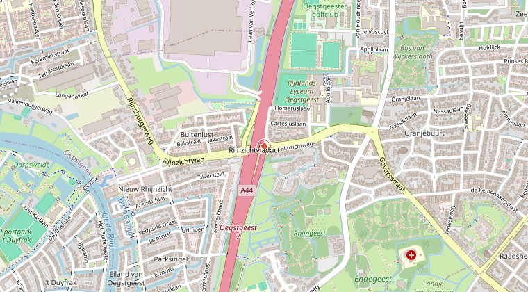 Kaart van de omgeving van de melding