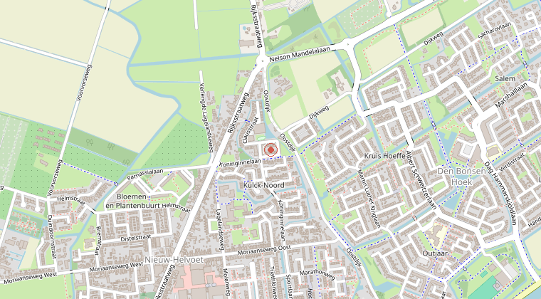 Kaart van de omgeving van de melding