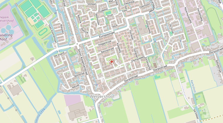 Kaart van de omgeving van de melding