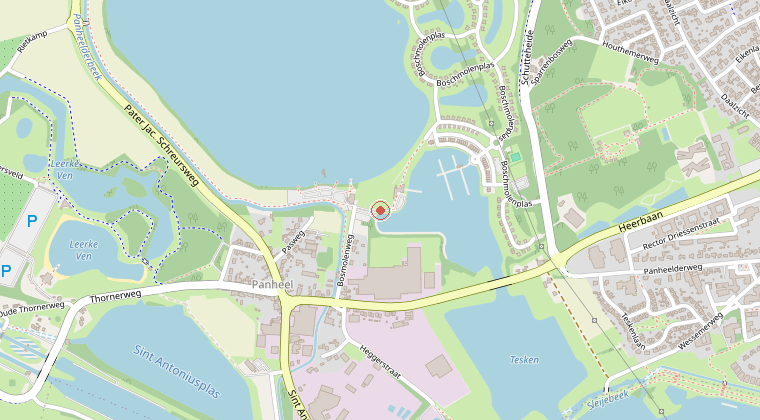Kaart van de omgeving van de melding