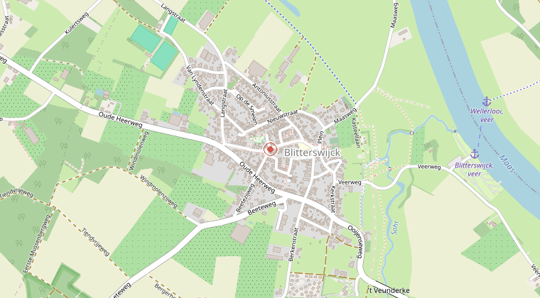 Kaart van de omgeving van de melding