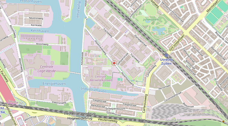 Kaart van de omgeving van de melding
