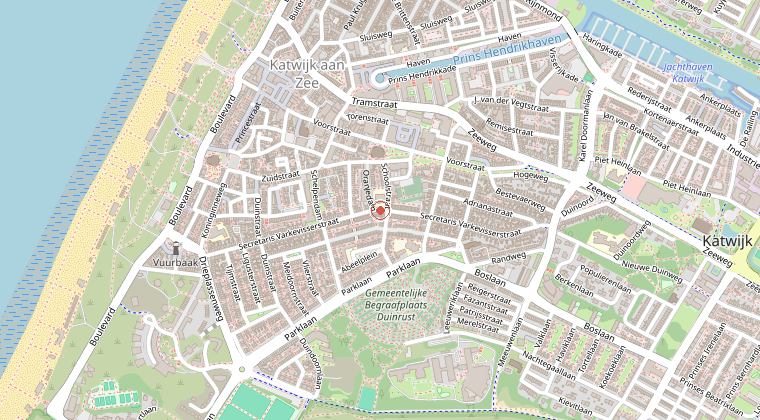 Kaart van de omgeving van de melding