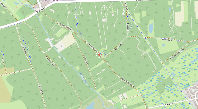 Kaart van de omgeving van de melding