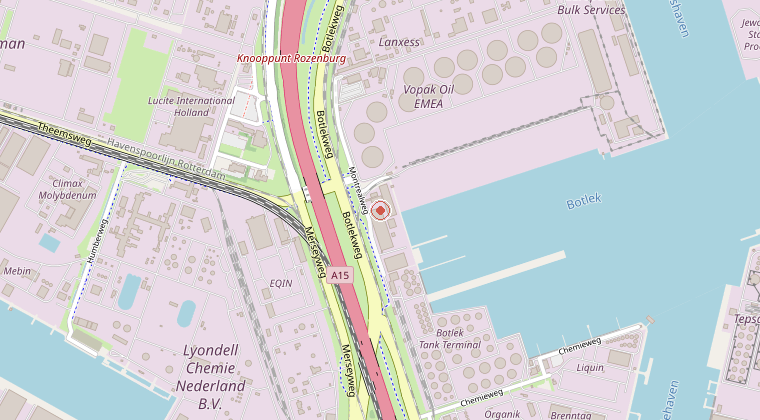 Kaart van de omgeving van de melding