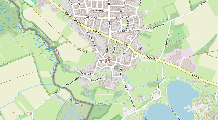Kaart van de omgeving van de melding