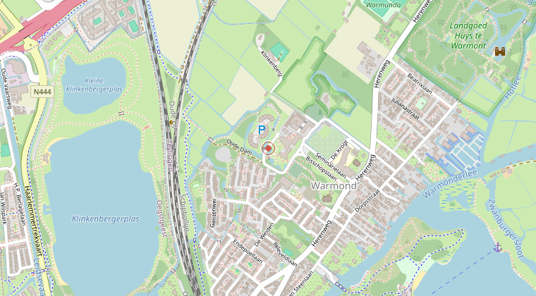 Kaart van de omgeving van de melding
