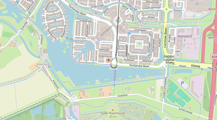 Kaart van de omgeving van de melding